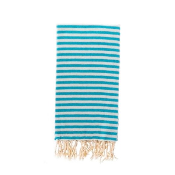 Stylish Minimalist Luxury Hand Loomed Towel- Blue - Picture 1 of 1